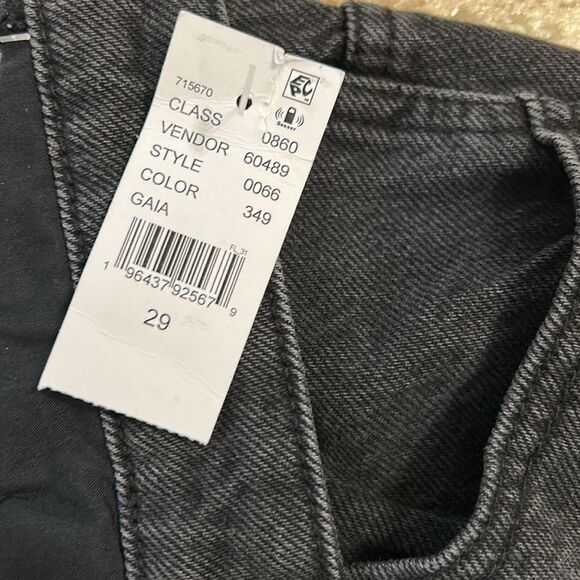 Pacsun Black Fold over Waist Baggy Wide Leg Jeans(Size 29) - Picture 9 of 12